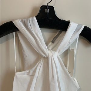 NWT Vince twist front cotton dress